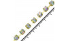 Fio de Strass, SS28, Ouro, Strass Cristal Furtacor