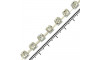 Fio de Strass, SS28, Prata, Strass Cristal