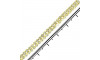 Fio de Strass, SS12, Duplo, Ouro, Strass Cristal