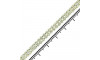 Fio de Strass, SS12, Duplo, Prata, Strass Cristal