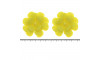 Flor de Acrílico, 5cm, Amarelo