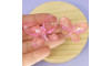 Aplique de Acrílico, Borboleta, 45mm, Rosa Chiclete Transparente