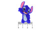 Aplique de Borracha, Stitch, Azul