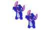 Aplique de Borracha, Stitch, Azul