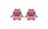 Aplique de Borracha, Personagem Stitch, Rosa