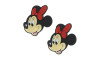 Aplique de Borracha, Minnie, Preto/Vermelho