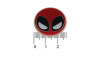 Aplique de Borracha, Super Herói, Deadpool, Vermelho/Preto/Branco