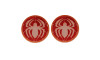 Aplique de Borracha, Super Herói, Homem Aranha, Vermelho/Transparente