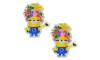 Aplique de Borracha, Minions, Frutas, Amarelo/Azul/Colorido