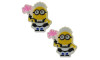 Aplique de Borracha, Minions, Faxineiro, Amarelo/Preto/Rosa