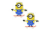 Aplique de Borracha, Minions, Skatista, Amarelo/Azul/Vermelho