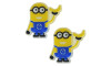 Aplique de Borracha, Minions, Banana, Amarelo/Azul