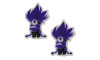 Aplique de Borracha, Minions, Malvado, Roxo/Preto