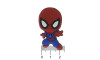 Aplique de Borracha, Homem Aranha, Vermelho/Azul