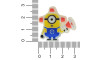 Aplique de Borracha, Minions, Megafone, Amarelo/Azul/Vermelho