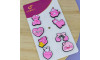 Kit Apliques Princesa Kawaii Rosa para Babuche – 8 Unidades
