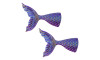 Aplique, Cauda de Sereia, Resina, Roxo