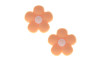 Aplique, Florzinha Candy Color, PVC, Laranja