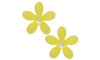 Aplique, Margarida 30mm com Pérola, Acrílico, Amarelo