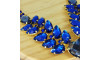Cabedal Aurora, Banhado, Rebite, Azul