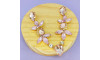 Cabedal Monica, Banhado, Rebite, Rosa Vintage