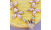 Cabedal Monica, Banhado, Rebite, Rosa Vintage