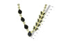 Cabedal Lily, Borboletas, Rebite, Preto/Cristal