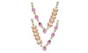 Cabedal Lily, Borboletas, Rebite, Rosa/Cristal