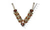 Cabedal Roberta, Rebite, Marrom/Dourado