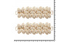 Kit Cabedal Folhas, Dourado