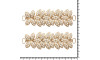 Kit Cabedais Londres, Dourado