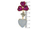 Cabedal Carla, Rebite, Branco/Rosa