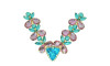 Cabedal Vanessa, Banhado, Rebite, Tiffany/Rosa Claro