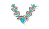 Cabedal Vanessa, Banhado, Rebite, Tiffany/Rosa Claro