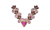Cabedal Vanessa, Banhado, Rebite, Rosa Pink/Rosa