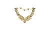 Cabedal Infantil Sirena, Banhado, Rebite, Rose Gold/Rose Gold Jateado
