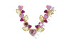 Cabedal Poliana, Banhado, Rebite, Rosa Claro/Pink