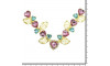 Cabedal Poliana, Banhado, Rebite, Rosa Claro/Tiffany