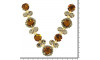 Cabedal Lucy, Banhado, Rebite, Marrom/Rose Gold