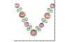 Cabedal Lucy, Banhado, Rebite, Rosa Claro/Tiffany