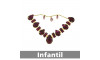 Cabedal Infantil Beatriz, Banhado, Rebite, Pink/Rosa Claro
