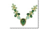 Cabedal Monique, Banhado, Rebite, Verde/Tiffany