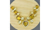 Cabedal Infantil Laura, Banhado, Rebite, Marrom/Dourado