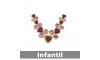 Cabedal Infantil Laura, Banhado, Rebite, Pink/Rosa Claro