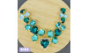 Cabedal Infantil Laura, Banhado, Rebite, Turquesa/Tiffany