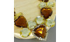 Cabedal Laura, Banhado, Marrom/Dourado