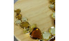 Cabedal Laura, Banhado, Marrom/Dourado