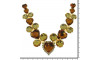 Cabedal Laura, Banhado, Marrom/Dourado