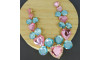 Cabedal Laura, Banhado, Rosa Claro/Tiffany