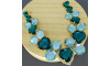 Cabedal Laura, Banhado, Turquesa/Tiffany